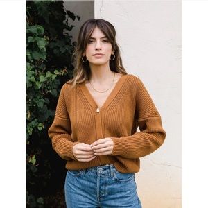 Tradlands Shelter Cardigan in Sienna